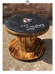 Art Cable Drum Tables Etsy In 2020 Cable Drum Table Cable Drum Drum Table