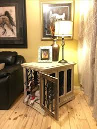 22 Beautify Your Dog S Crate With This Simple Table Build Homybuzz Dog Crate End Table Dog Crate Table Custom Dog Kennel