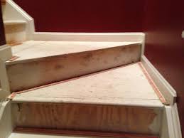 We ripped up our awful carpet to find mdf stair treads and plywood landings. Pine Stair Treads With Plywood Landing Doityourself Com Community Forums