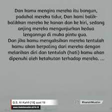 Kedua nama ini diambil dari cerita yang terdapat dalam surat ini. Surah Al Kahfi Ayat 18 Qs 18 18 Tafsir Alquran Surah Nomor 18 Ayat 18