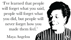 Waterstones On Twitter I Ve Learned That People Will Forget What You Said People Will Forget What You Did But People Will Never Forget How You Made Them Feel Maya Angelou Born