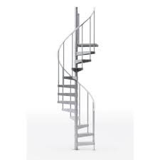 I have built 18 spiral stairways in the last 15 years, all with some wooden components (treads and handrails). Spiral Staircase Kits Stair Parts The Home Depot