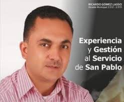 Ricardo Gómez Lasso, es un Sampableño nacido el 20 de marzo de 1966, sexto  de siete hermanos. Hijo de Cecilio Gómez Cerón (QEPD) y Zoila Esperanza  Lasso Cerón (QEPD). Curso sus estudios