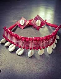 Indian Handmade Handcrafted Jewelry Gamcha Choker Shell Choker Necklace Te Choke Handmade Jewelry Designs Handmade Fashion Jewelry Handcrafted Jewelry My heart is yours pendants.