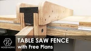 In this set of woodworking plans, learn to build a table saw jointer jig that will allow you to straighten the edges of boards with only your table saw. Table Saw Fence With Free Plans Youtube