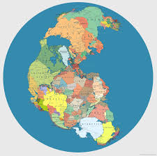 Pangea With Todays Countries Interessantes Mapas Geografia Und Cartografia