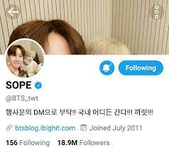 Did he change his @ ? Pin On Bts Pics