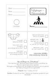 Fussganger Fuhrerschein Fur Jedes Kind In 2020 Verkehrserziehung Arbeitsblatter Zum Ausdrucken Vorschulprojekte