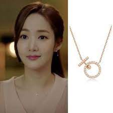 Stonehenge T0753 Necklace Girl Generation Whats Wrong With Secretary Kim Arafeel Girly Jewelry Korean Jewelry Crystal Wedding Necklace