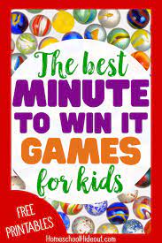Minute To Win It Games For Kids Homeschool Hideout Minute To Win It Games Minute To Win It Games For Kids