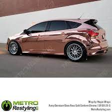 Avery Dennison Sf100 Gloss Rose Gold Conform Chrome Vinyl Wrap Sf100-211-s In 2021 Vinyl Wrap Vinyl Wrap Car Car Lettering