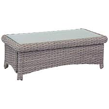 Product title crosley palm harbor outdoor wicker glass top table average rating: Isla Verde Glass Top And Stone Wicker Outdoor Coffee Table 20g13 Lamps Plus