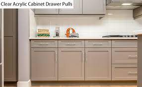 Solid wood and thick veneer. 15 Pack Goldenwarm Drawer Knobs Acrylic Clear T Bar Knobs Ls9165gd Single Hole 50mm 2 Inch Length Brushed Gold Brass Acrylic Cabinet Handle Knobs Amazon Com