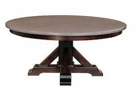 Learn how to build a diy wood beam round dining table. Large Amish Round Pedestal Dining Table Solid Wood 1 1 2 Top 60 66 72 78 84 Ebay