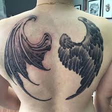 Borneo Ink Tattoo On Instagram Angel Demon Wings Done By Tattoos By Simon13 Iwasborneoinked Borneoink Tattoocloud Tatto Wings Tattoo Demon Wings Tattoos