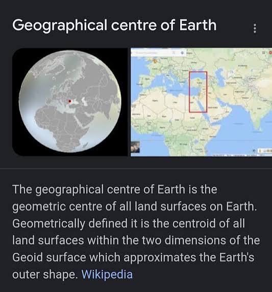 Where is the center of the World?