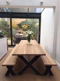21 Dining Room Table With Bench For Table That Looks Natural Chunky Dining Table Dining Table With Bench Modern Dining Table