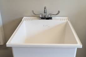 get rid of stains in a utility sink