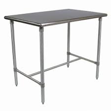 We did not find results for: Kitchen Islands Tables Stainless Steel Kitchen Work Table With Bullnosed Stainless Steel Top Legs Center Bracing Optional Locking Casters Made In The Usa