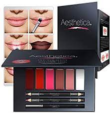 Smashbox step by step contour kit with free brush shade contour bronze highlight. Amazon Com Aesthetica Matte Lip Contour Kit Lippenstift Palette Set Enthalt 6 Lippenfarben 4 Lippenliner Lip Lipstick Palette Lip Contouring Lipstick Kit