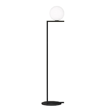Flos Lampadaire Ic F1 Noir Verre Souffle Et Metal Myareadesign It