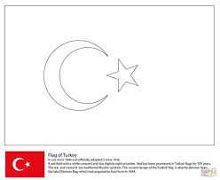 Flag Of Turkey Super Coloring Turkey Flag Flag Coloring Pages Coloring Pages