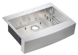 Farmhouse sinks may require custom cabinetry. Tuscany Retrofit Farmhouse Apron Front 33 Stainless Steel Single Bowl Kitchen Sink At Menards