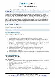 Sales managers have to coordinate the workflow of all sales reps. Field Sales Manager Resume Samples Qwikresume