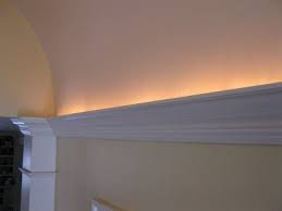 I Like This Idea Adding Led Rope Lighting Behind Crown Molding To Add A Nice Glow Even Better On A Dimmer Crown Molding Lights Crown Molding Rope Light