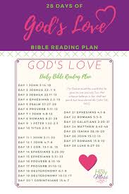 God Is Love 28 Day Bible Reading Plan Bible Reading Plan Read Bible Reading Plan