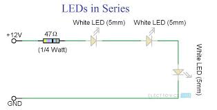 Simple Led Circuits Single Led Series Leds And Parallel Leds In 2020 Led Circuit Circuit Projects