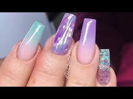 Acrylic and press on nails. Spring Time Acrylic Nails Pretty Ballerina Nails Youtube