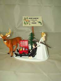 An over the hill cake communicates to them that they are not as young as they used to be. Amazon Com Humorous Redneck Wedding Deer Hunter Hunting Fishing Cake Topper Grocery Gourmet Food