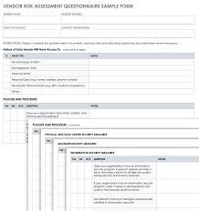 A needs assessment template is an important tool to use in strategic planning. 35 Free Risk Assessment Forms Smartsheet