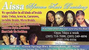 Review by royal african hair braiding. Aissa African Hair Braiding In Birmingham Al 35205 Al Com