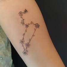 Flower Tattoo Design Uniqueflowertattoo Geometric Tattoo Leo Zodiac Tattoos Constellation Tattoos