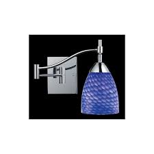 Chrome swing arm wall sconce. Best Selling Elk Lighting 10151 1 Single Light Swing Arm Wall Sconce From The Celina Collection Polished Chrome Sapphire Glass Indoor Lighting Wall Sconces Swing Accuweather Shop