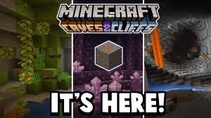 Discover part 1 of the minecraft caves and cliffs update! Minecraft 1 17 Cave And Cliffs Update New Ore More Youtube