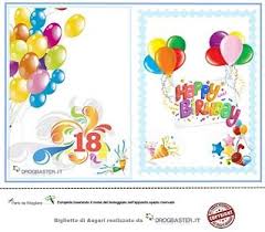 Bigliettino Auguri Con Palloncini Colorati Bigliettini Di Auguri Biglietto Immagini Di Compleanno