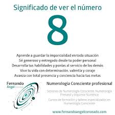 Significado De Ver El Numero 8 Numerologychart Numerology