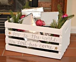 Advent Crate Amy Latta Creations Recycled Christmas Decorations Christmas Decor Diy Crate Crafts