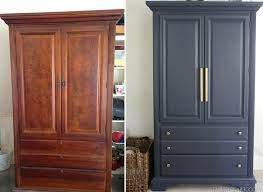 It will completely change the look of your room. 6 Inspiring Makeovers Your Wardrobe Would Love Bedroom Furniture Makeover Armoire Makeover Painted Bedroom Furniture