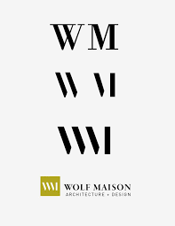 Wolf Maison Architecture Design Dish Design Llc Abstract Logo Graphic Design Logo Typographic Logo