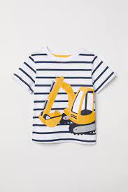 tricko s potiskem bila bagr deti h m cz h m t shirt kids wear