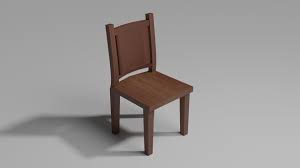 It boasts a simple design, with a carrying handle cutout in the back for easy portability and a neat interlocking look. 3d Model Simple Wooden Chair Lovingroom Cgtrader