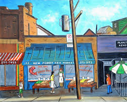 How to draw a supermarket grocery store for kids grocery store drawing and coloring for kids color with us free. Capturing Toronto S Kensington Market In Art Historic Toronto