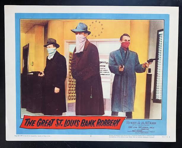 The Great St. Louis Bank Robbery Original Lobby Cards - Blue Robin  Collectables