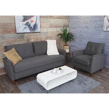 Zudem beinhaltet das set noch eine praktische ottomane, die als zusätzliche sitzgelegenheit oder als bequemer fusshocker genutzt werden kann. 3er Sofa Hwc H23 Loungesofa Dreisitzer Couch Stecksystem Staufach Stoff Textil Grau