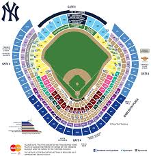 Yankee Virtual Seating Yankee Stadium Seating Chart And