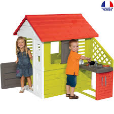 Grâce à son design forestier, fermes les yeux et imagines toi le roi ou la reine de la fôret. Maison Nature Avec Cuisine D Ete Jeux Exterieurs Et Sports Joueclub